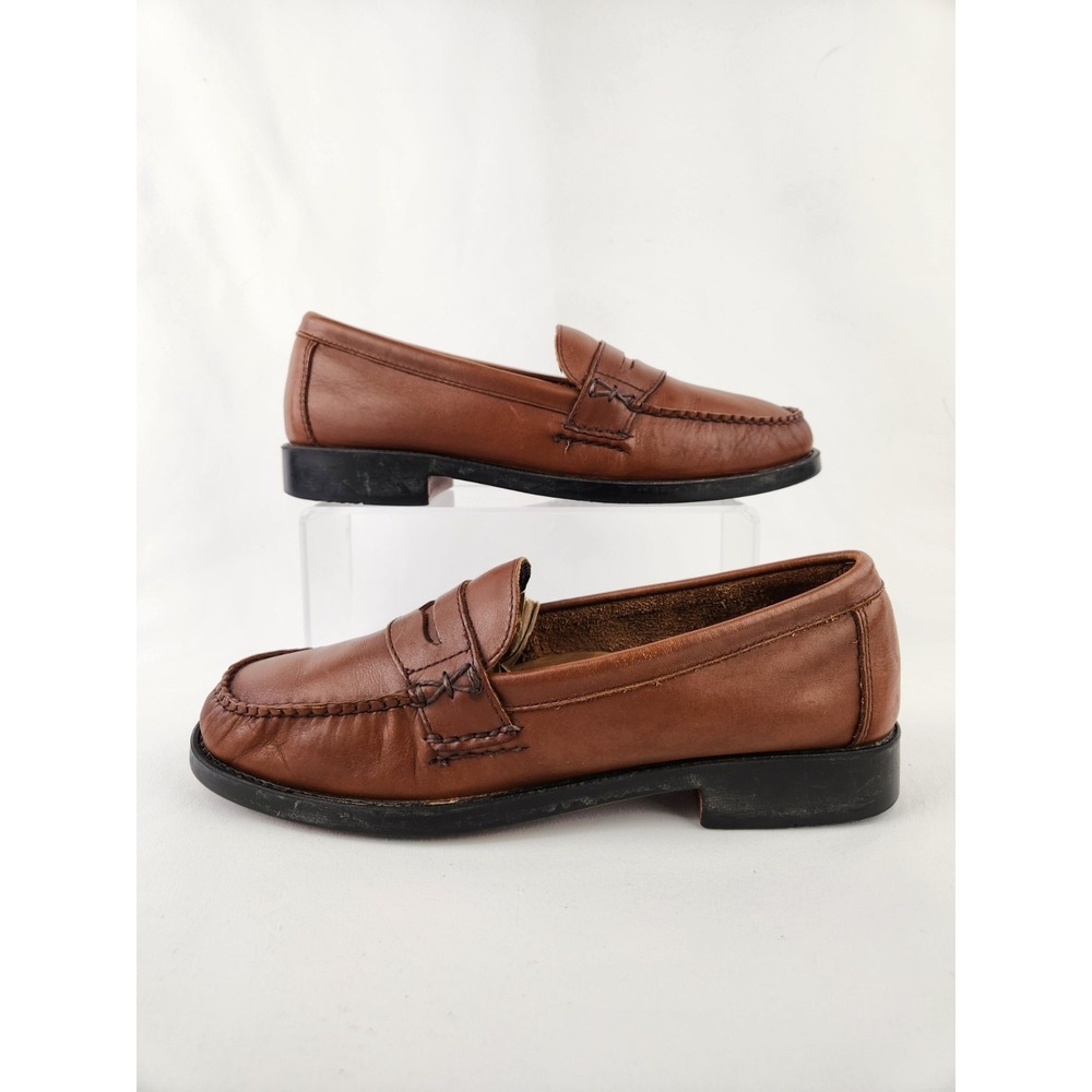 Bass Weejuns Katherine II Brown Leather Penny Loafers US 9 M Preppy Collegiate